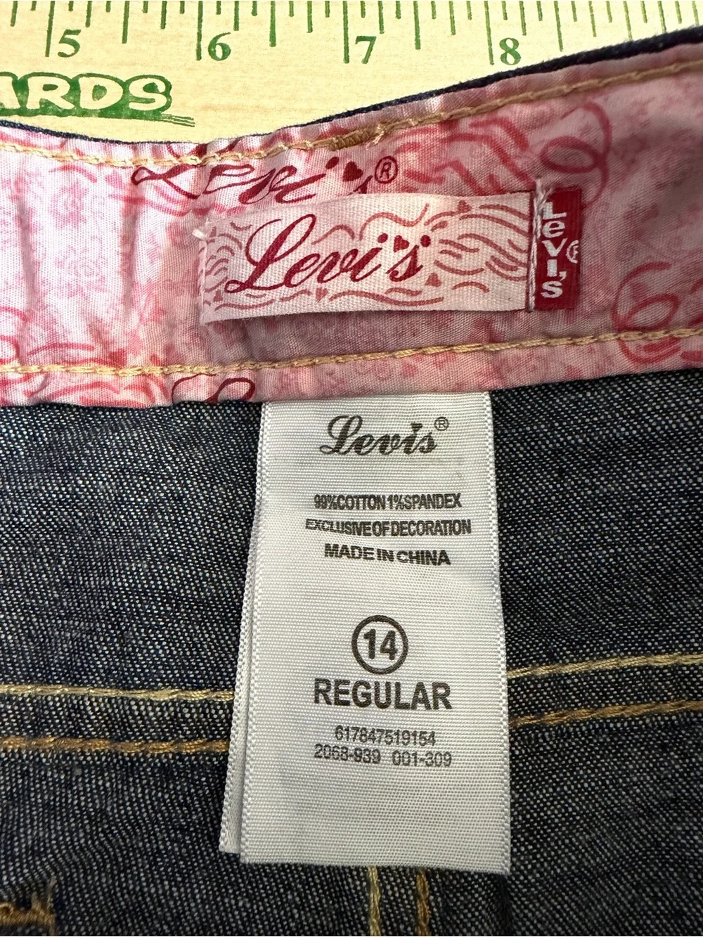 Levi's Girls Size 14 Regular Jeans Dark Wash NWT
